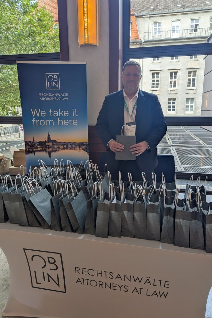 John-Robert Skrob at the Oblin booth at IR Global